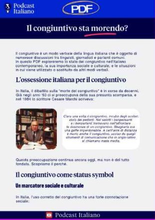 Il congiuntivo sta morendo?