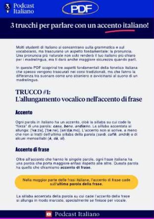 3 trucchi per un accento italiano